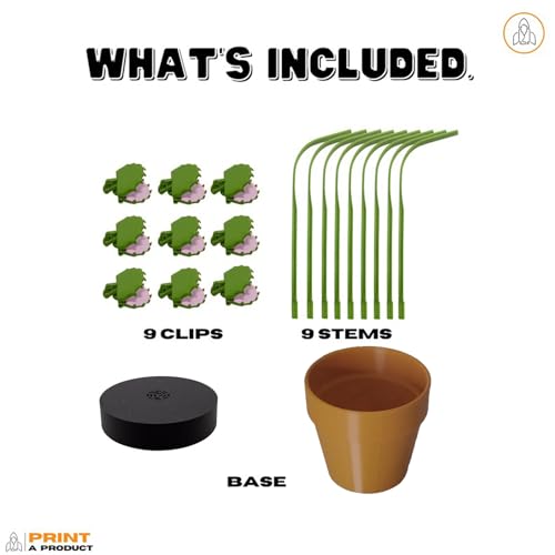 3D-Printed-Venus-Flytrap-Plant-Snack-Clips-Potato-Chip-Bag-ClipsChip-Clips-Heavy-DutyBag-Clips-for-Food-StorageFake-House-PlantUnique-Home-Decor-9pcs-Green