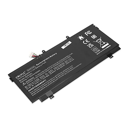 CRLYLC SH03XL Batería de para Portátil HP Spectre X360 13-AC0XX 13-W0XX 13T-AC000 13T-W000 13-AC033DX AC023DX AC052NA AC002NA AC092MS 13-W013DX W023DX W025ND W031NG SH03057XL TPN-Q178 HSTNN-LB7L Cover