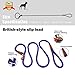 lynxking Dog Leash Slip Lead 5 6 8 FT Dog Training Leash Strong Heavy Duty Braided No Pull Training Lead Leashes for Small Medium Large Dogs