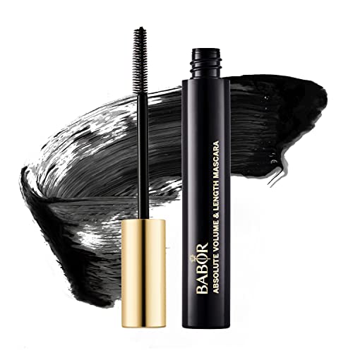 BABOR MAKE UP Mascara Absolute Volume Mascara, czarny tusz do rzęs zwiększający gęstość, pełność i długość, wygląd sztucznych rzęs, z silikonową szczotką, 10 ml