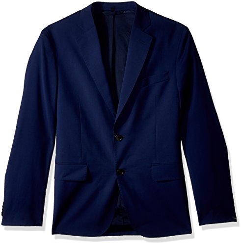 J.Lindeberg Men's Comfort Wool Blazer, mid Blue, 48