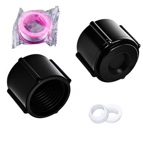 Image of Low Point Drain Seals and Caps & Teflon Tape for RV /Camper /Travel Trailer - 1 /2 Inch Hot & Cold Water Lines