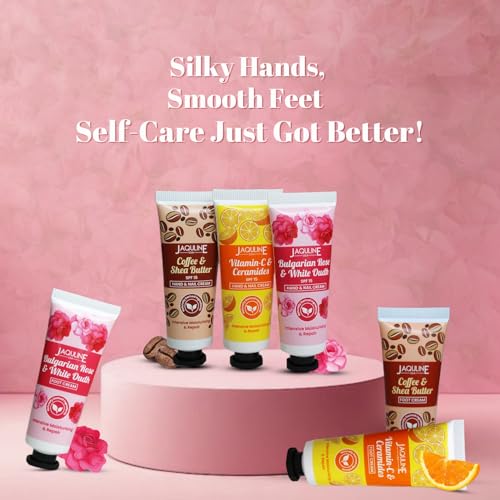 Image of JAQULINE USA Vit-C & Ceramides Foot Cream-Provides Intensive Moisturization, heals cracked heels, makes feet soft & supple - 30gm