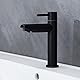 Decaura Kaltwasserhahn schwarz Kaltwasserarmatur Gäste WC Wasserhahn nur Kaltwasser Bad Armatur
