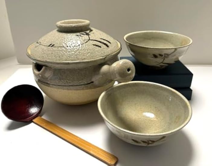 木製スプーン付き土鍋 JCT-06 飴色土鍋 木製スプーン付き 1入 JCT-06 飴色