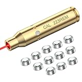 EZshoot Bore Sight 9mm/223 5.56mm Red Laser Boresighter with Batteries