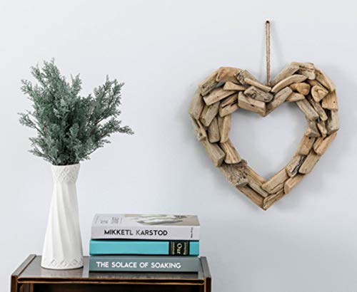 KONDLY Handmade Driftwood Heart Décor Home Wall Living Room Decor Heart Art Decor (Comfort Heart Wood, M) - Image 2