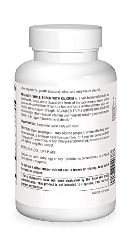 Source Naturals Advanced Triple Boron With Calcium Capsule, 240 Count #TOP1