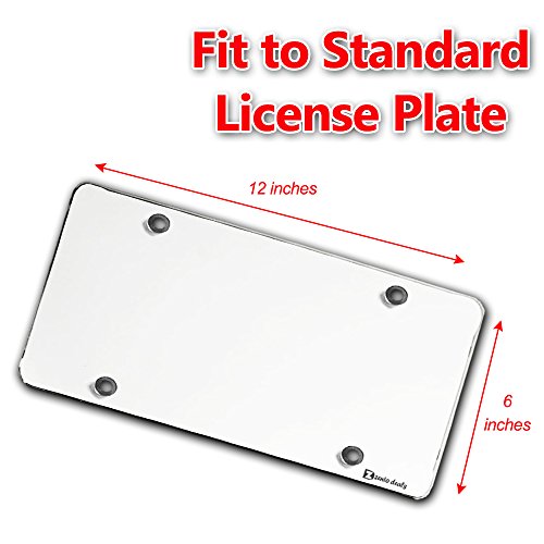 image for Zento Deals Clear License Plate Covers - 2-Pack – Novelty/License Pl