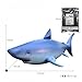 Inflatable Aquatic Animal Shark, Giant 82 .7inch Long/27.6 Tall, Toy for Kids 3 Year and up, Pool Float, Photo Prop, Theme Party Centerpiece, VBS, Decoration, Hangers (2) on The Back