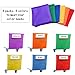 CADUFUELLY 6 Pcs Chairback Pockets, Chairback Buddy Pockets Chart, Bright Color Seat Storage Organizer Large Pockets for School Classroom 16.6 x 19 Inch