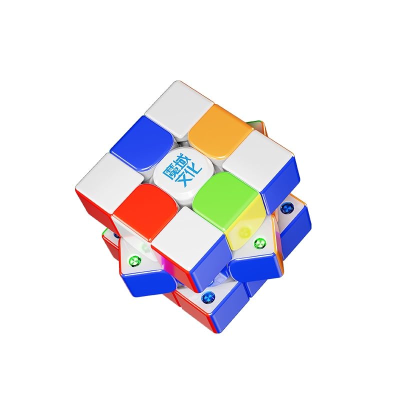Moyu Weilong V11 2025 Speed Cube 3x3 Stickerless Puzzle Cube Adjustable Tension 64 Magnets 3 by 3 Smooth Professional Magnetic Master Cube(Ball-Core Magnetic...
