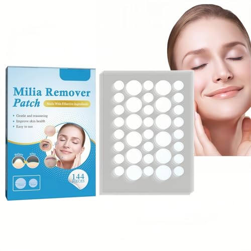 144PCS Milia Remover,Milia Spot Serum for Face,Relieve Fa/t Particles and Bumps, Milia Spot Treatment for Eye and Face,Milia Removal Cream for Gentle Milia Treatment & Removal,Anti-Aging Serum