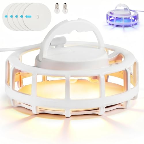Flea Trap for Home 4 Mode USB Flea Light Trap with Sticky Pads