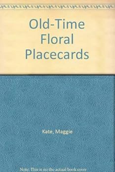 Paperback Old-Time Floral Placecards Book