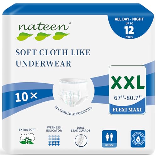 Nateen Flex Maxi ��l�p���։��� �j�����p Maximun �z���� ��Ԍ��� �\�t�g�ŒʋC���̂�����K�ȑ�l�p���ނ�(XXL�A10��)