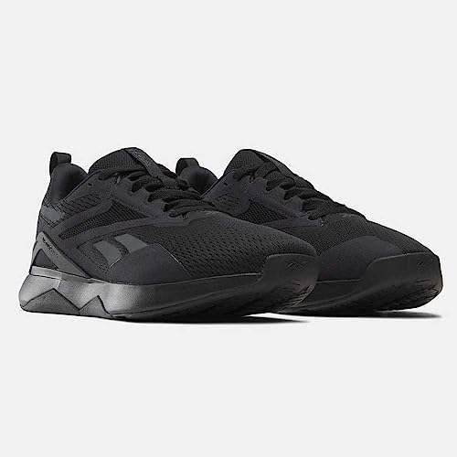 Image of Reebok Men's Nanoflex Tr 2 Sneaker, Core Black /Footwear White /Orange Flare, 7