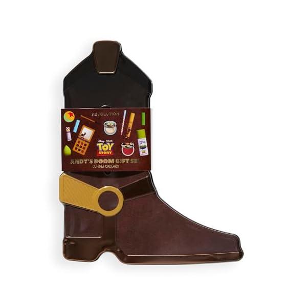 Revolution Beauty, Disney Toy Story x Revolution Andy's Room Gift Set, Holiday Makeup Set, Boot with 12 Beauty Products, Vegan & Cruelty-Free