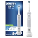 Braun Oral-B Vitality 100 CrossAction Rechargeable Electric Toothbrush White with 1 Handle 1 Head