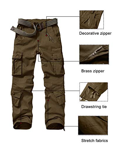 Xnmaya Cargo Pants For Women, Military Army Camo Combat Trousers,Work Camping Hiking Casual Pants With Pockets Grey Us 12 #TOP2
