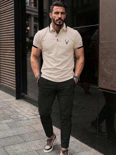 Image of Lymio Polo T Shirt for Men || T Shirt for Man || Collar T Shirt Style Men (Packs Also Available) (Polo-40-43)