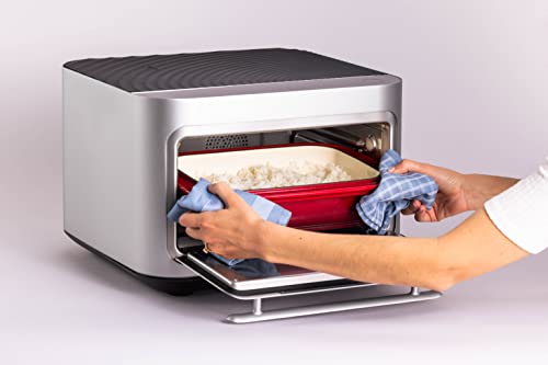 Brava-Oven-Enameled-Cast-Iron-Chefs-Pan-and-Lid-Used-as-a-Dutch-Oven-Rice-Cooker-or-Slow-Cooker-for-Roasts-Stews-Braising-and-More