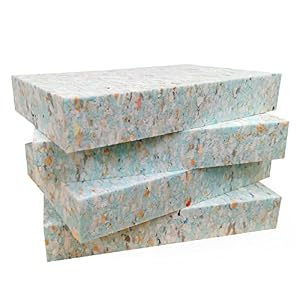 Yoga Studio Recycled Chip Foam Full Yoga Blocks (4 Pack)