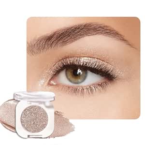 Amazon.com : WanTuoluo Nude Glitter Eyeshadow Palette for Women, Single