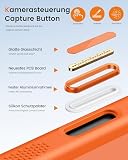 SIXBOX Etui na iPhone 17 Pro Max z Podstawką, Neonowy Pomarańczowy