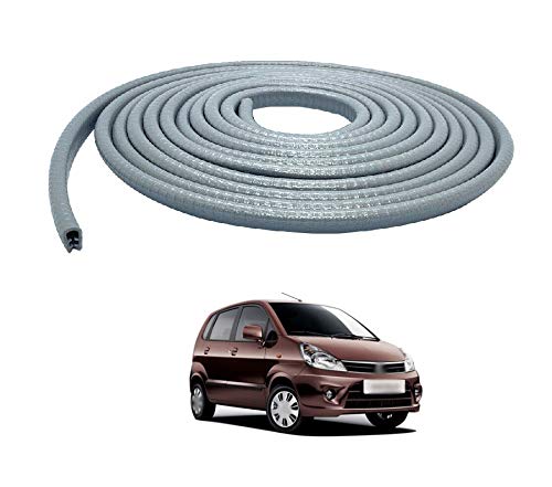 PRIKNIK Car U Shape Edge Trim Rubber Strip Seal Protector Car Door Edge Guards (16 ft/5 m, Grey) Compatible with M-aruti Z-en E-stilo