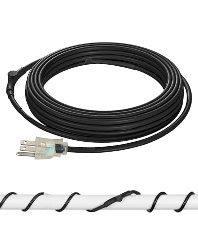 DEWENWILS 18FT Heat Tape for Water Pipes, 120V Heat Tape for Pipes at -40°F, Pipe Heat Tape with Thermostat, Pipe Heat Tape, CSA/ETL Listed