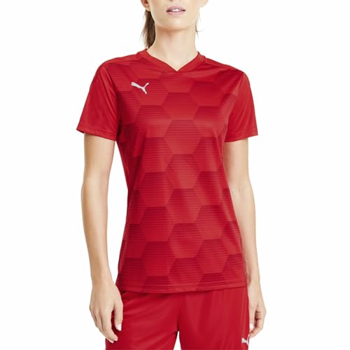 Maillot Puma Teamfinal 21 Graphic rouge pour femme en taille S