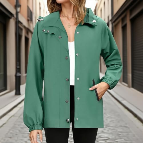 Chaqueta impermeable mujer ligera y transpirable para evitar el viento 2