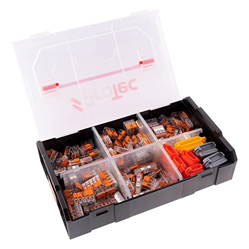 Protec - Valigetta 150 terminali di collegamento in Line S221 + 7 Gelbox