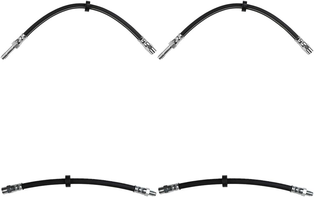 ‎A-Partrix Front and Rear Brake Hose Kit, 4PC Brake Lines Break Hydraulic Hose Replacement fits Volvo S60 2009 2008