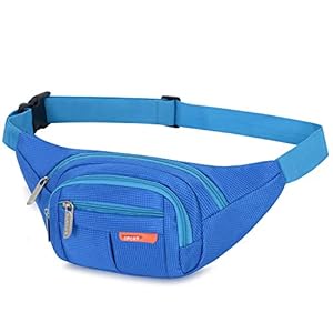 AirZyx Waterdichte heuptas, geschikt voor reizen, sport en alle outdooractiviteiten, heuptas voor dames en heren, waterdichte heuptas voor hardlopen (blauw)