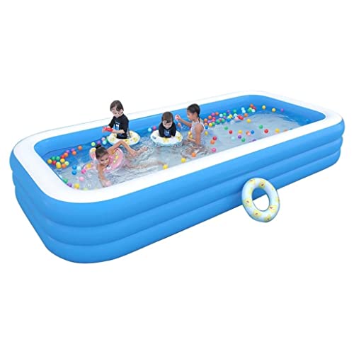 Piscinas Inflables, Piscina Inflable Familiar De Tamaño Completo para Niños Pequeños Y Adultos, Piscina Inflable De Salón para Patio Trasero, Jardín Al Aire Libre (Color : Blue, S : 428 * 185 * 60cm) Cover