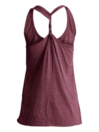 IRISGOD Womens Workout Tank Tops Summer Graphic Twisted Back Sleeveless Tops Athletic Gym Shirts - Thumbnail 4