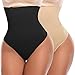 Produktbild SLIMBELLE Bauch Weg String Shapewear Tanga Stark Formend Miederslip Shaping Unterhose Formslip Nahtlos Damen Schwarz 36 38