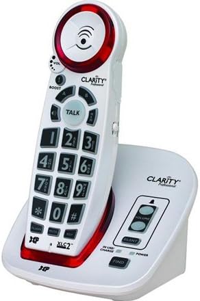 Clarity XLC2+ DECT 6.0 Amplified Cordless Landline Phone, Big Button Cordless Phone, Speakerphone, Talking Caller ID, Wireless Home Phone, 1 Handset