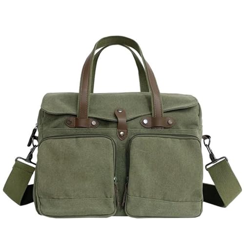 Turtle Trek Canvas Sling Bag for Men & Women | Cross Body Multipurpose Bag for Unisex | Compact Bag for Travel Office College & Daily Use | One Side Vintage Shoulder Messenger Bags for Adults (Olive)