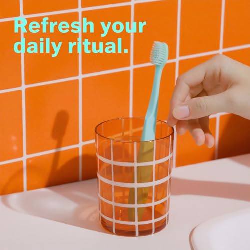 Image of Max Extra Soft Toothbrush for Adults with Sensitive Gums, Soft Bristle Toothbrushes, Wide Head for Back Teeth, Ergonomic Non-Slip Grip, BPA Free, Individually Wrapped, 4 Pack, Mint Green