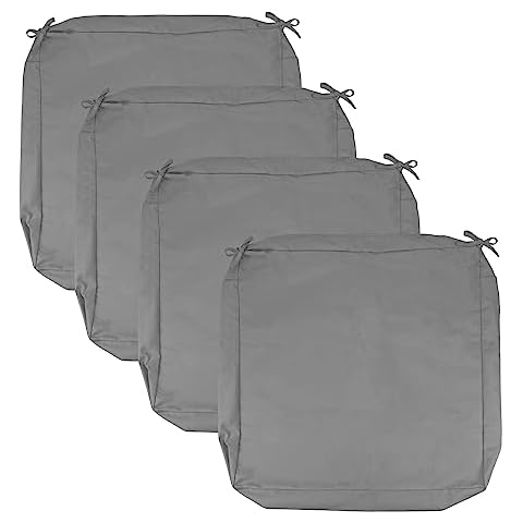 Indeed BUY Patio Cushion Covers 24" x 24" x 4",Outdoor Cushion Covers Replacement,4Pack Cushion Slipcovers Outdoor Chair Seat Cushion Covers for Furniture Couch Sectional Sofa Wicker Chair Cover