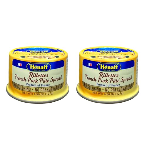 Henaff French Imported Rillettes Pork Pate Spread (2 Pack, Total of 9oz)