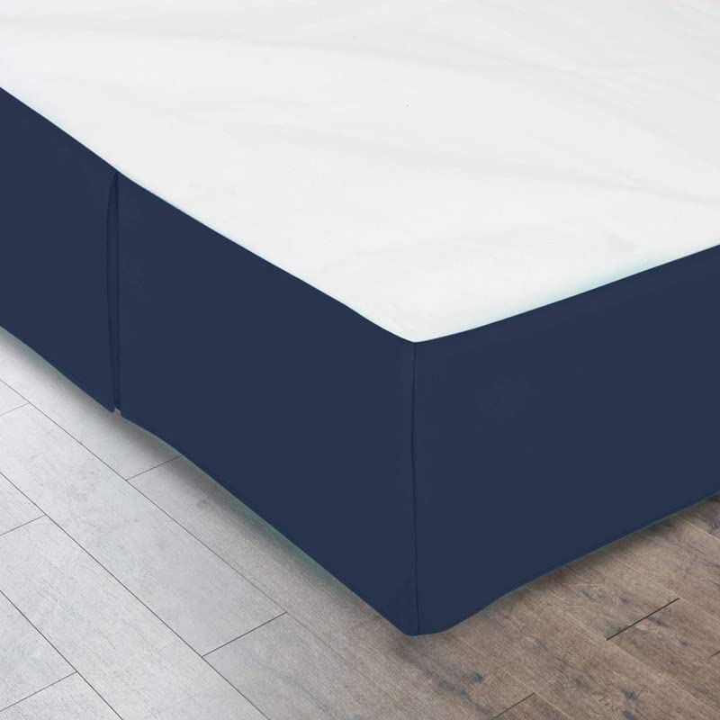 Faldas de la cama de microfibra premium de 35cm de alto colchas plisadas 135x190 6