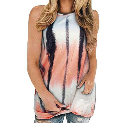 Preisvergleich Produktbild Weste T-Shirt Sommer Frauen ÄRmelloser Druck Loose Casual Kink