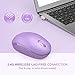 Seenda Wireless Mouse, 2.4G Noiseless Portable Computer Mouse for PC, Tablet, Laptop - Purple