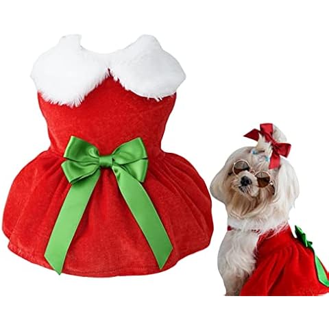 Disfraz de Papá Noel para Perro de Navidad Stronrive Cover