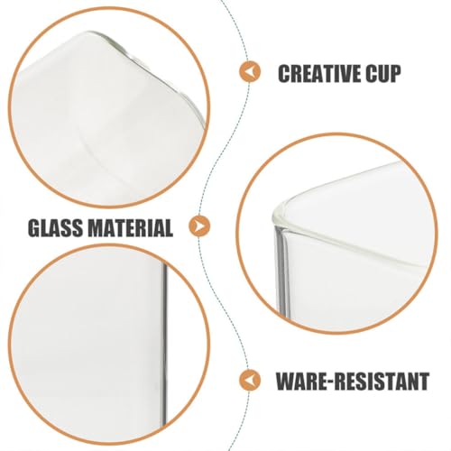 Verres carrés de 250ml stables pour éviter les chutes - 4