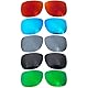 Wetnenss Ersatzgläser für Rayban Justin RB4165 (54mm) Sonnenbrille Polarisiert Dicke 1.5mm Salzprävention Ölfest (red) -